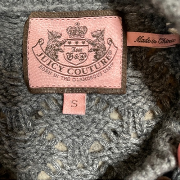Juicy Couture Size S Beautiful Button Front Sweater - Picture 8 of 10